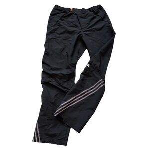 Adidas Jogger‎ Wind Track Pants Men's Size M Black Pockets Hook Loop Athleisure